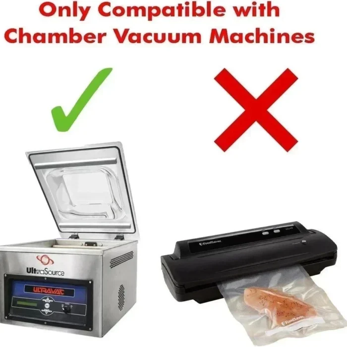 100pcs Vacuum Sealer Bags Poly:Nylon Food Storage Package For Chamber b