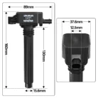 6PCS Ignition Coils & Spark Plugs For Chrysler Jeep Dodge Ram 3.6L UF648 c