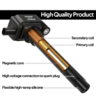 6PCS Ignition Coils & Spark Plugs For Chrysler Jeep Dodge Ram 3.6L UF648 d