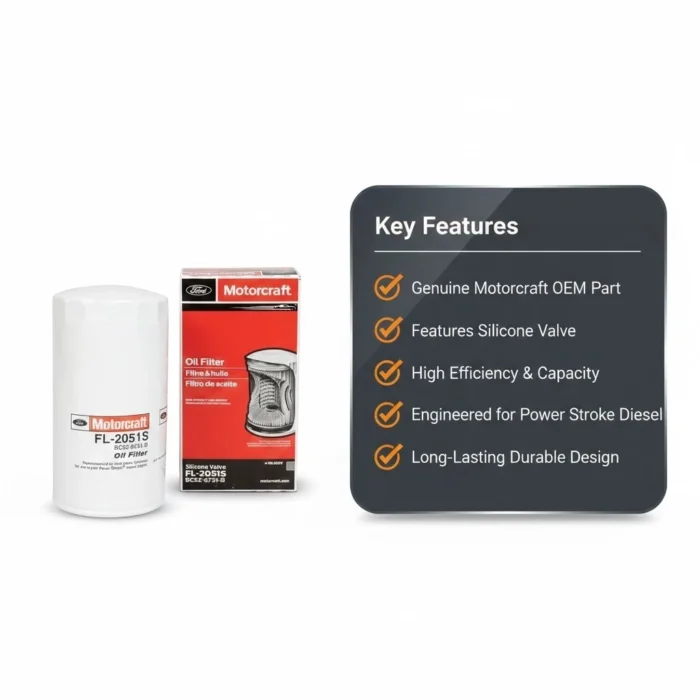 Motorcraft FL2051S Oil Filter – Fits 2011–2022 Ford F250 & F350 b Motorcraft FL2051S Oil Filter – Fits 2011–2022 Ford F250 & F350 b